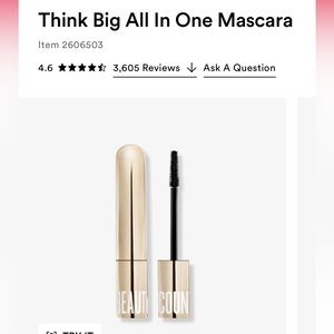NWT BeautyCounter Think Big All In One Black Mascara Cruelty Free